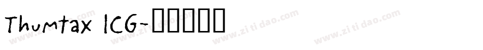 Thumtax ICG字体转换